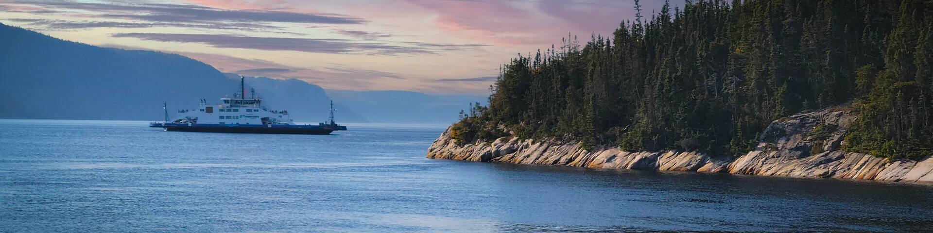 Tadoussac, Quebec, Canada: Pointe-de-l'Islet Trail at the mouth of the Saguenay Fjord