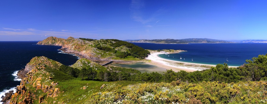 Cies Islands, National Park Maritime-Terrestrial of the Atlantic Islands of Galicia, Spain.
