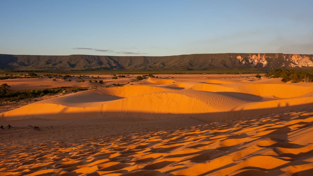 View of Dunas do Jalapão (Jalapão Dunes) at Jalapão State Park - Tocantins, Brazil