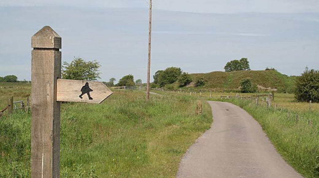 Fingerpost near Blackbrook There appear to be some strange-shaped walkers round here!