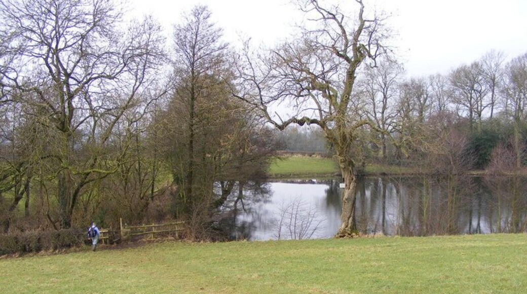 Barlaston Hall Pool Large pool in the Hall grounds near Barlaston Village and the Wedgwood Visitor Centre.
