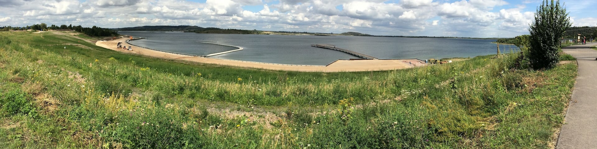 Blick auf den neuen Hafen