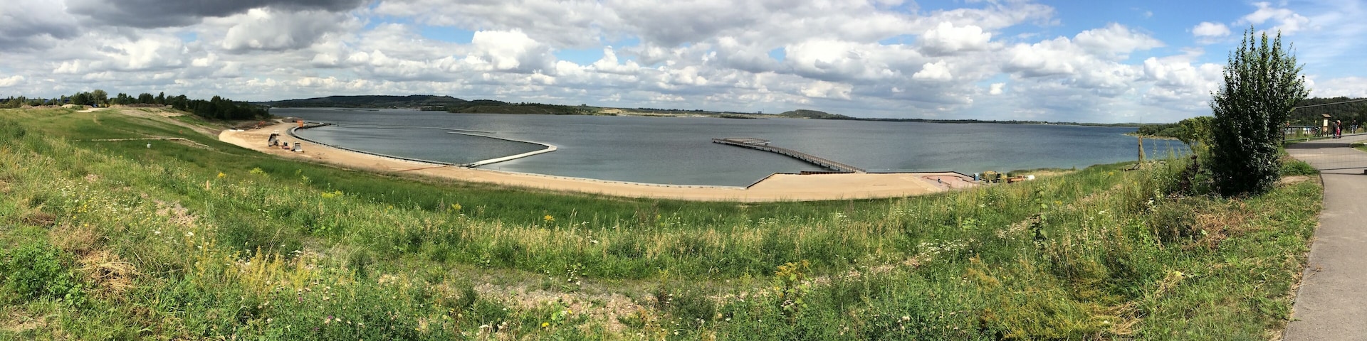 Blick auf den neuen Hafen