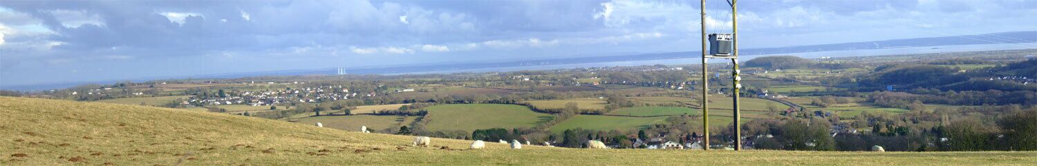 Across the levels and bristol channel