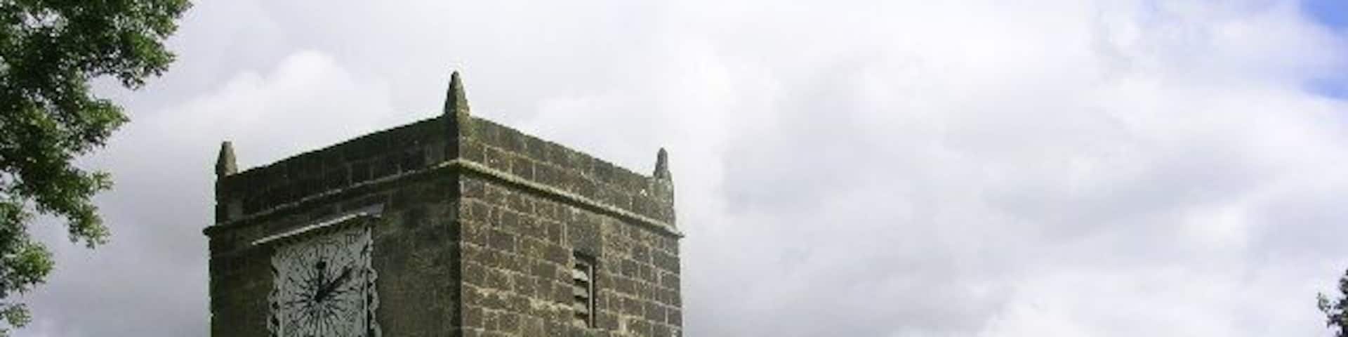 St Mary's Church, Fridaythorpe, East Riding of Yorkshire, England. The exquisitely beautiful little church of St Mary's in Fridaythorpe. Note the very unusual clockface, allegedly copied from one on a French chateau.