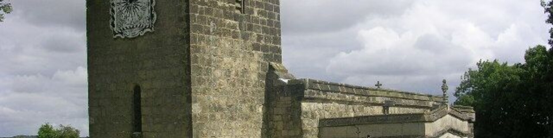 St Mary's Church, Fridaythorpe, East Riding of Yorkshire, England. The exquisitely beautiful little church of St Mary's in Fridaythorpe. Note the very unusual clockface, allegedly copied from one on a French chateau.