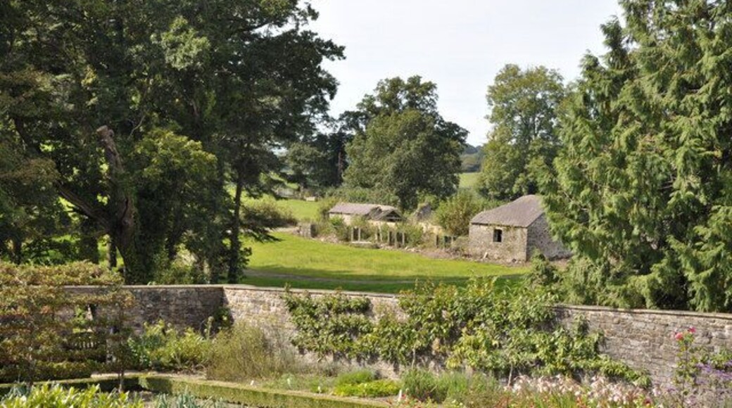 Across the kitchen garden - Aberglasney House