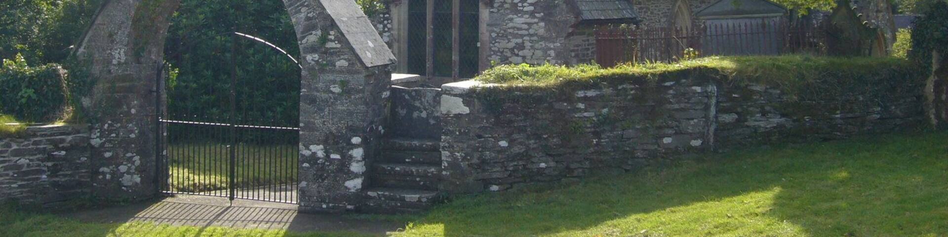 Why the stile? This is the church of St Clydey. At several of the Anglican churches (Yr Eglwys yng Nghymru) in this area we find a stile immediately beside the gates. Why? Was there a tradition that the gates were only opened for special occasions such as weddings and funerals?
