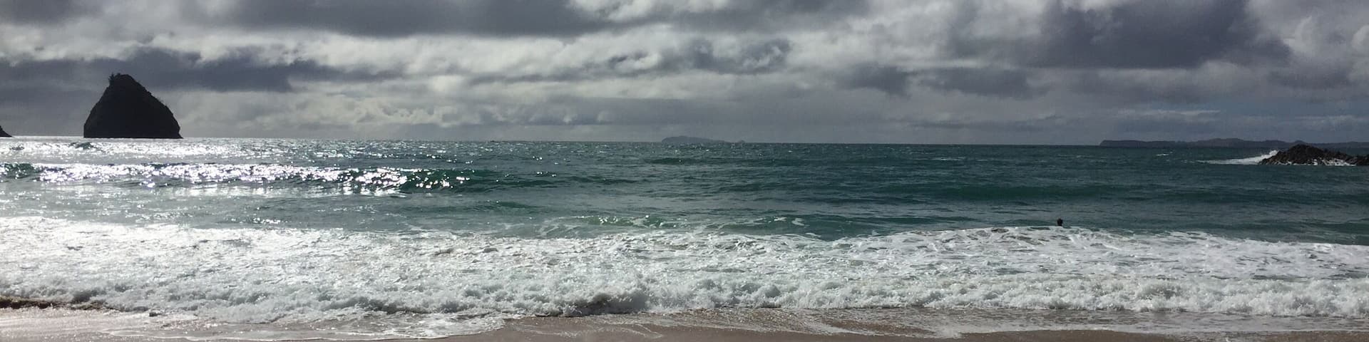 Awesome hike to a very secluded beach on Coromandel. It takes about 30-45 minutes each way. Highly recommend this cool little hike, if you like beautiful secluded beaches. The body surfing was epic. surfsudsandsights.com
#beaches
#NewZealand