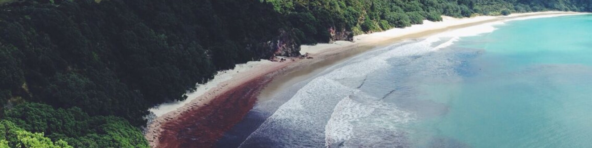 Not that hard to reach, unless you want a view like this. The red stuff comes from the hurricane. Normally it's all blue.
#beach