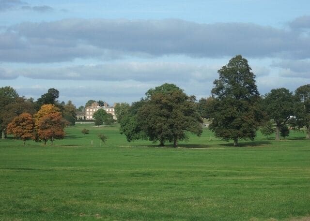 Weston Park The park extends to about 450 ha./1000 acres and is the remains of a medieval deer park that was landscaped by Capability Brown in the 1760s. It is now the venue for, among other things, the autumn Weston Park Horse Trials., the Midlands Game Fair and the V Festival. The house was built in the Palladian style in the latter part of the C17th. It is now the seat of the 7th Earl of Bradford