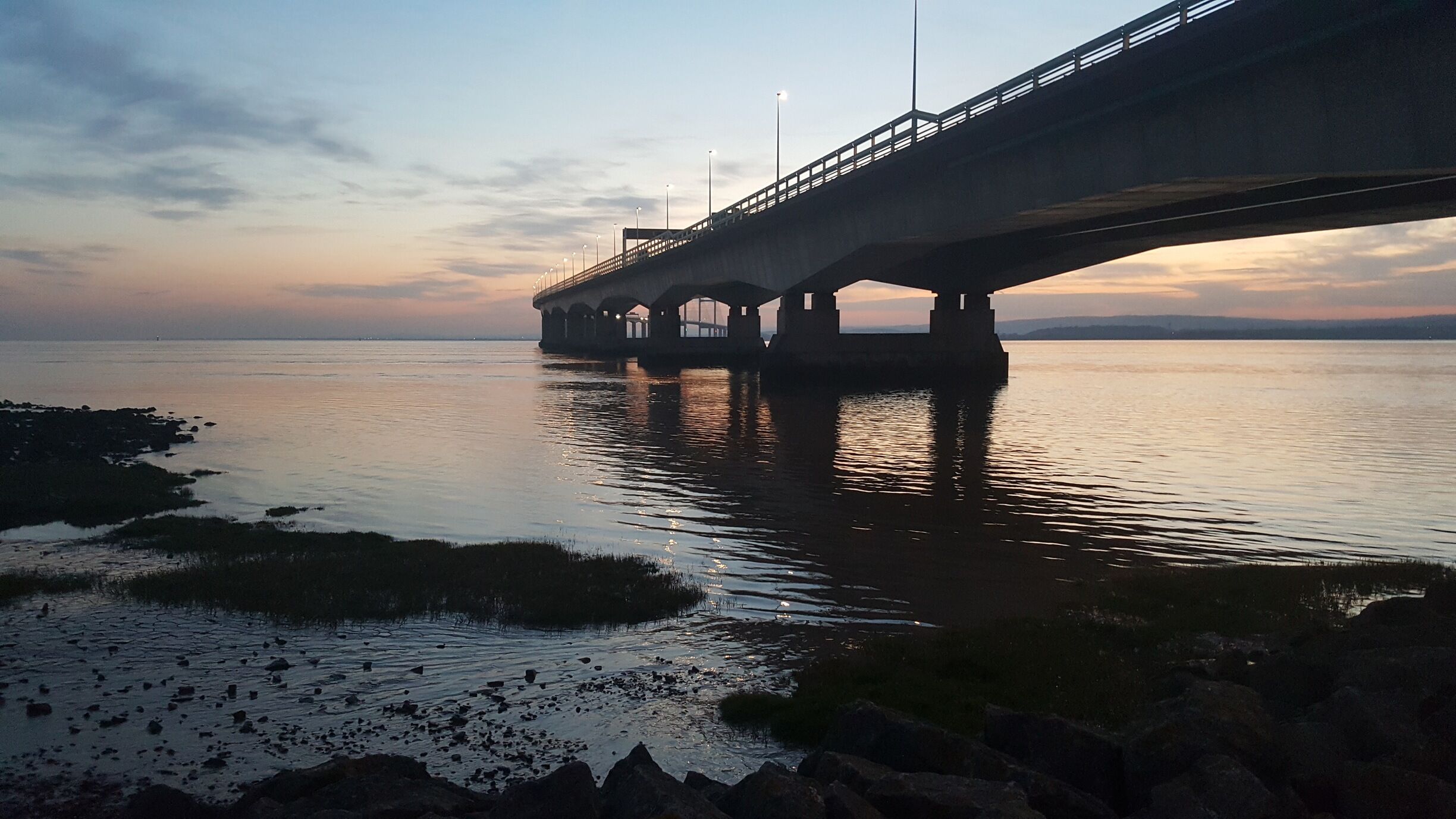Sunset at the Severn Bridge