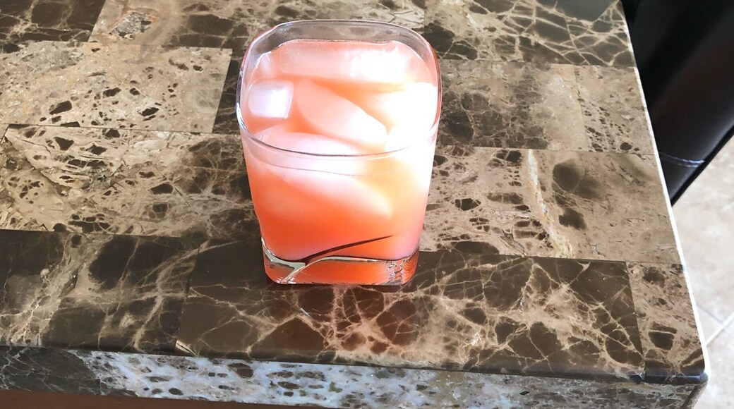 I just needed a substitute for my Kaua’i withdrawal. It’s not a traditional Mai Tai, but my version. It’s damn good and I call it My Tai:). It’s made with spiced rum, coconut rum, grenadine, pineapple and orange juice. Make it and then call it Your Tai :).