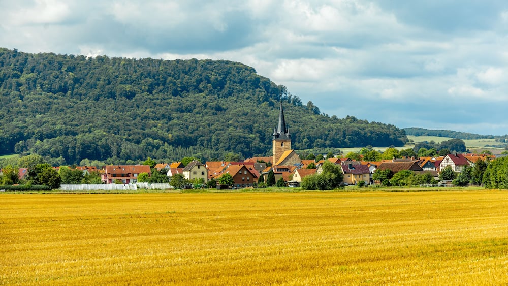 Unterwegs mit dem Fahrrad auf einen Teil der Werratal-Radweg Etappe von der Hörschel bei Eisenach bishin nach Eschwege - Thüringen - Deutschland