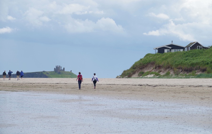 On the beach at Low Newton-by-the-Sea in Northumberland.