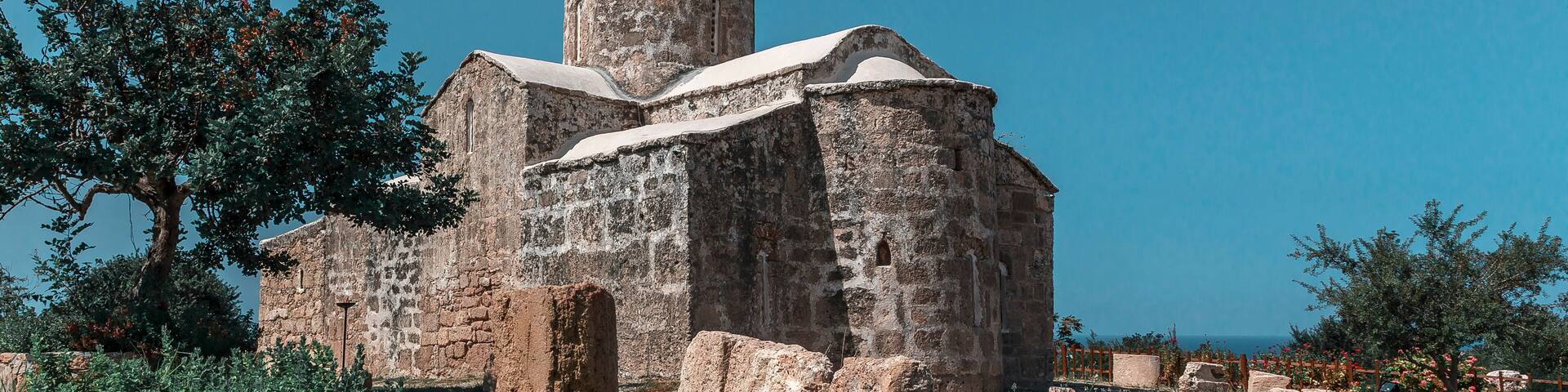 Northern Cyprus an open-air museum. Panayia Pergaminiotissa Church, a Byzantine church, dating from the 11th century