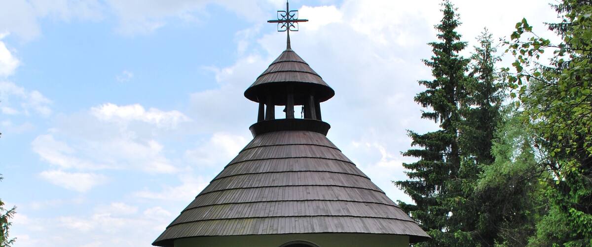 Javorník, part of village Vacov in Prachatice District, Czech republic. Chapel of sant Antonín