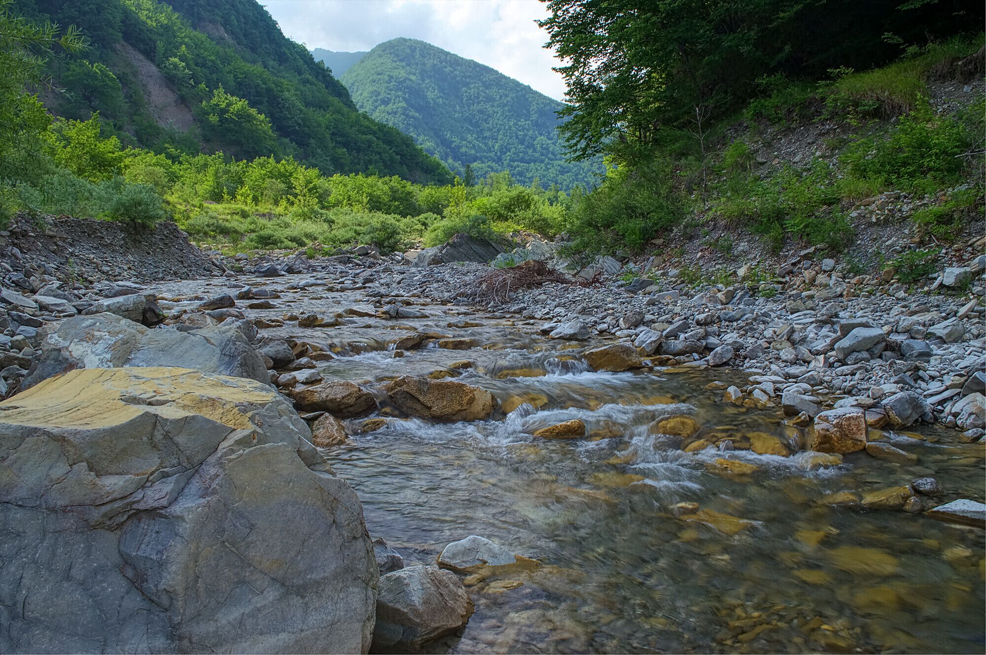 Lo Staffora, guardando verso la sorgente