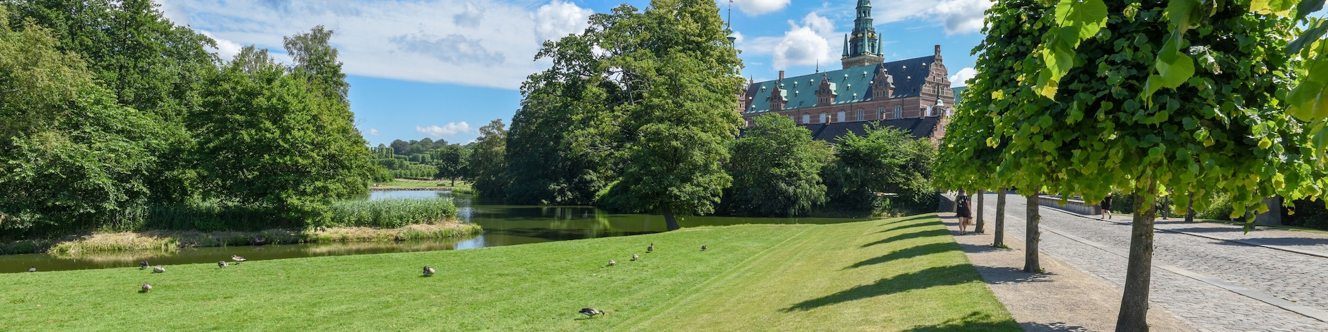 The castle of Frederiksborg at Hillerod, Denmark