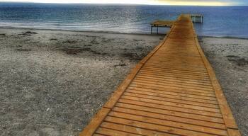 The pier og Moesgaard beach is both beautiful and handicap friendly
