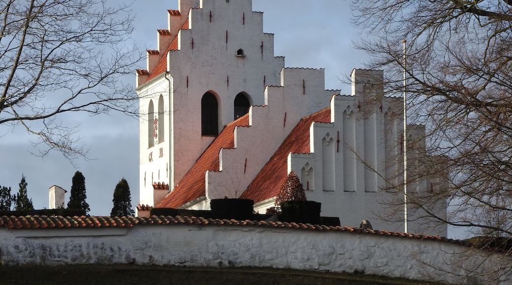 Typical danish church at Anisse by the lake Arresö
