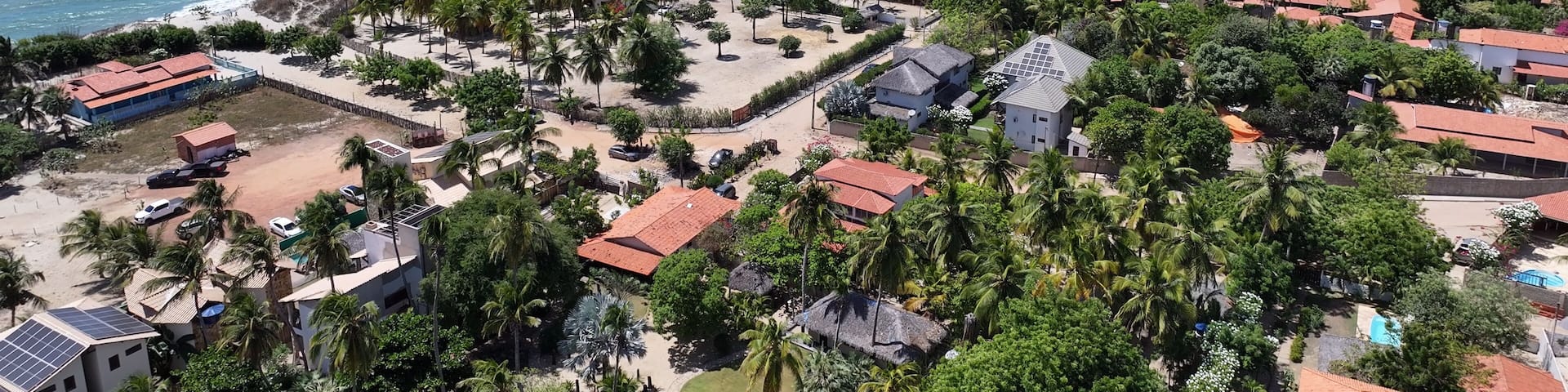 Barra Grande Village At Cajueiro Da Praia In Piaui Brazil. Beach Skyline. Nature Landscape. Summer Travel. Barra Grande Village At Cajueiro Da Praia In Piaui Brazil. Tropical Scenery.