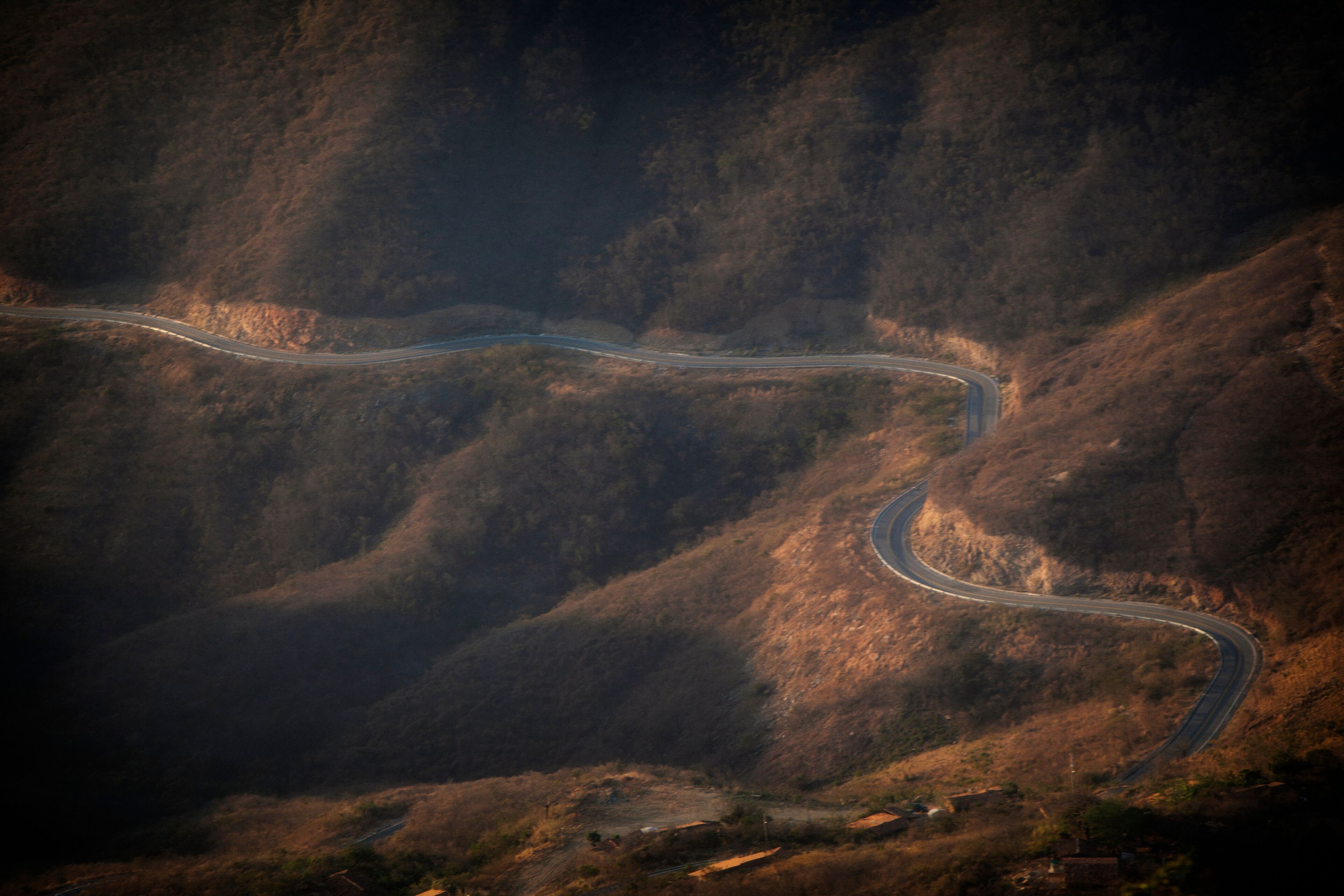 
road on top of guaramiranga mountain, ceara, brazil
