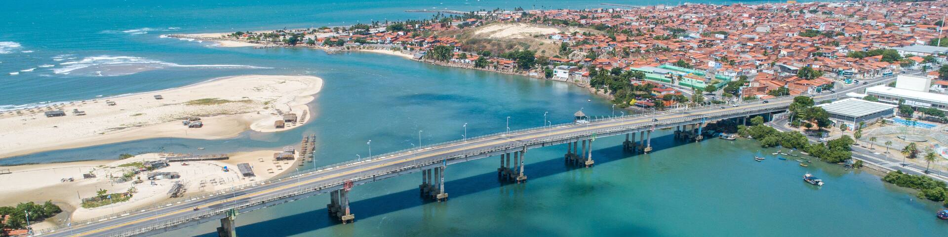Fortaleza, Brazil. "José Martins Rodrigues" Bridge, under the Ceará River in Fortaleza, Ceara / Brazil.