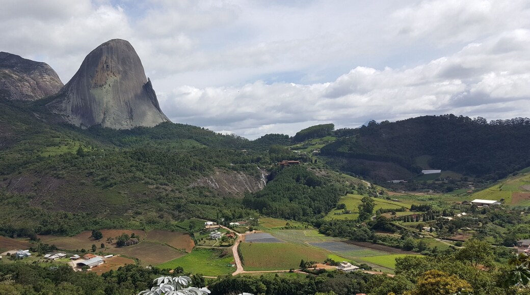 Panorama of the mountains of the Pedra Azul region, in the countryside of Espirito Santo state, Brazil.