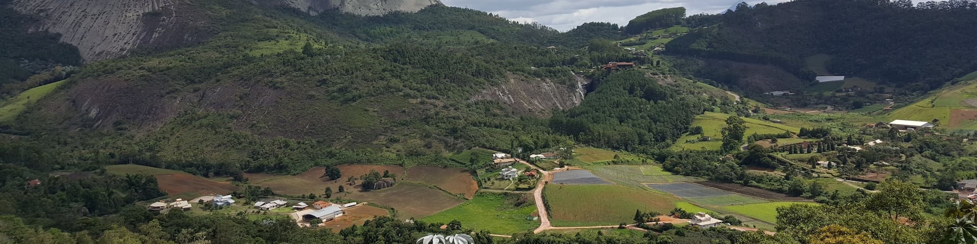 Panorama of the mountains of the Pedra Azul region, in the countryside of Espirito Santo state, Brazil.
