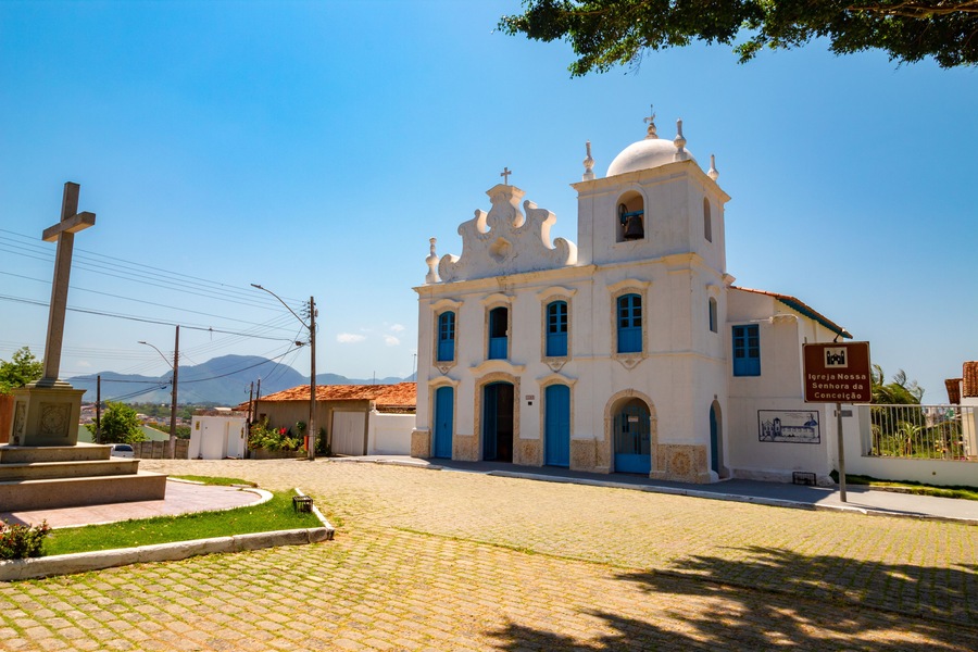 Church of Nossa Senhora da Conceição, the Matriz, Guarapari metropolitan region of Vitória, Espirito Santo, Brazil