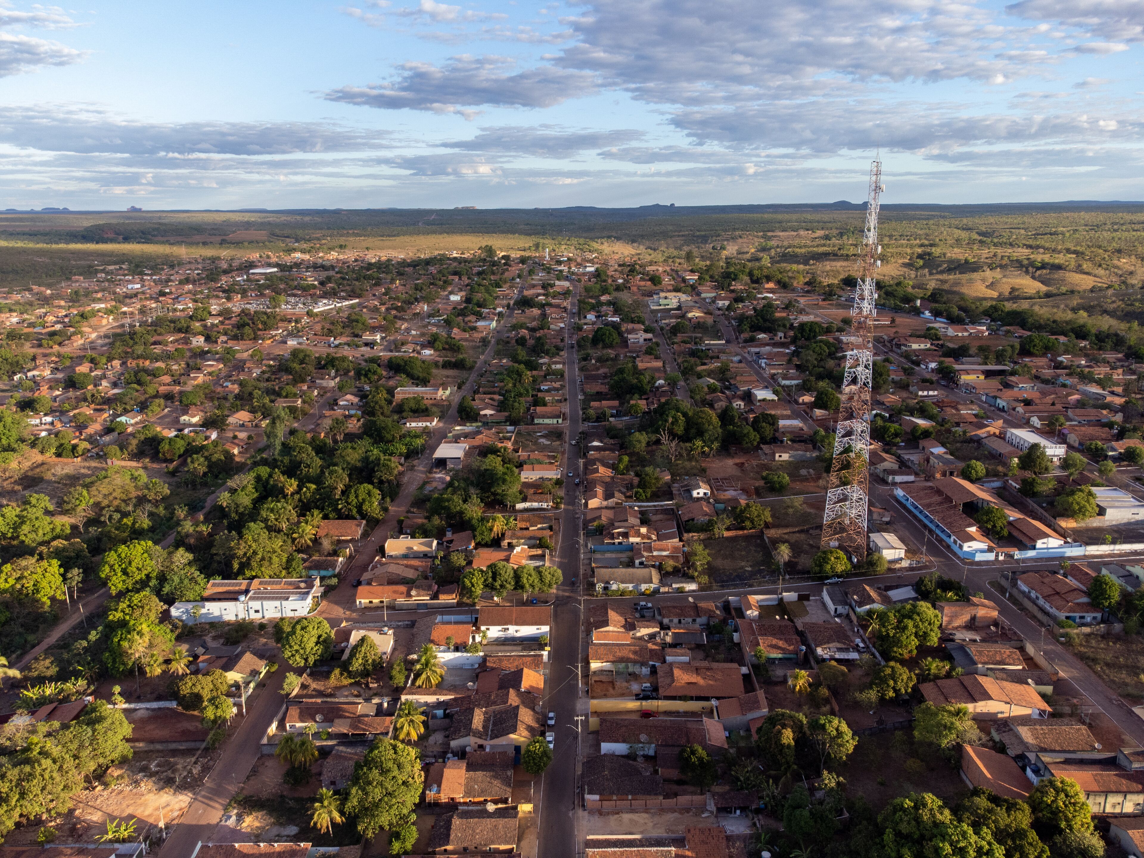 beautiful small town in the middle of the Brazilian savanna, Ponte Alta do Tocantins, Brazil