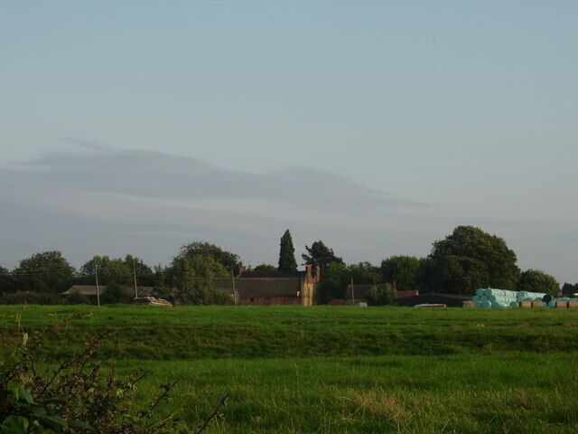 Farm buildings Waingroves Across the fields to Waingroves Hall farm