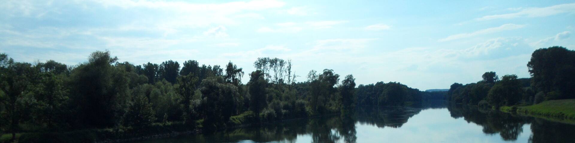 Lech und Donau bei Marxheim