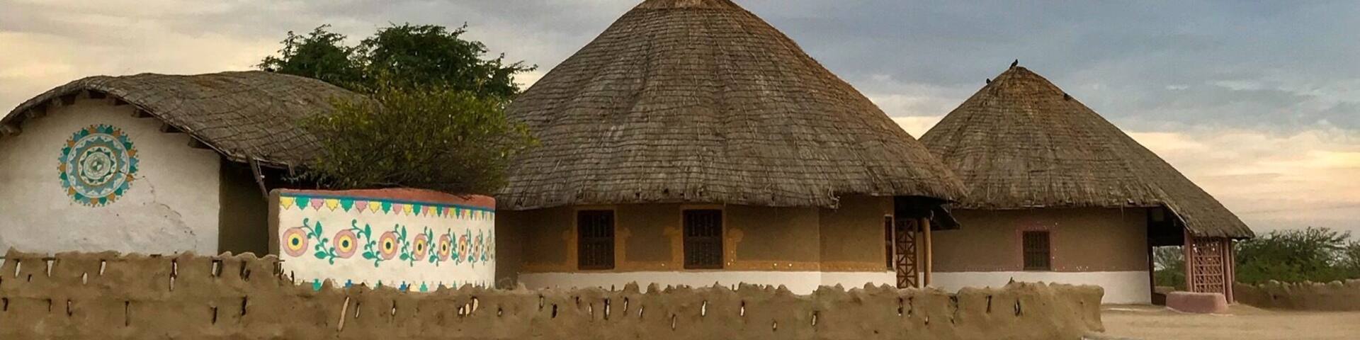 When in Kutch , you make sure you stay in one of these. Traditional mud houses in this region, called - Bhunga