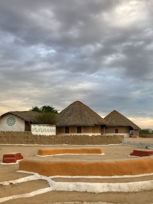 When in Kutch , you make sure you stay in one of these. Traditional mud houses in this region, called - Bhunga