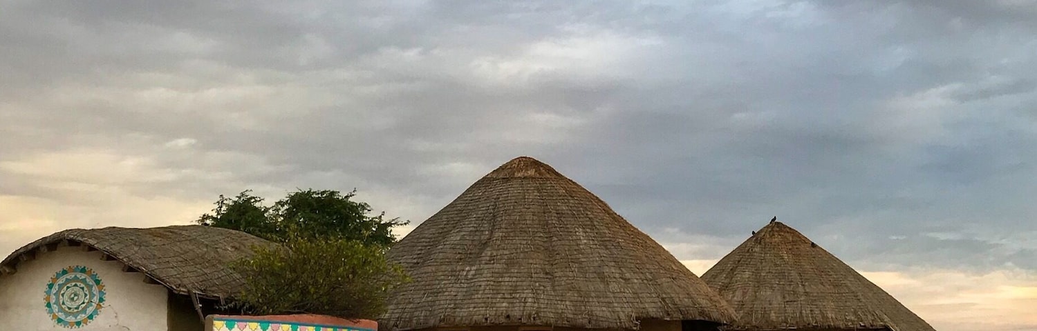 When in Kutch , you make sure you stay in one of these. Traditional mud houses in this region, called - Bhunga