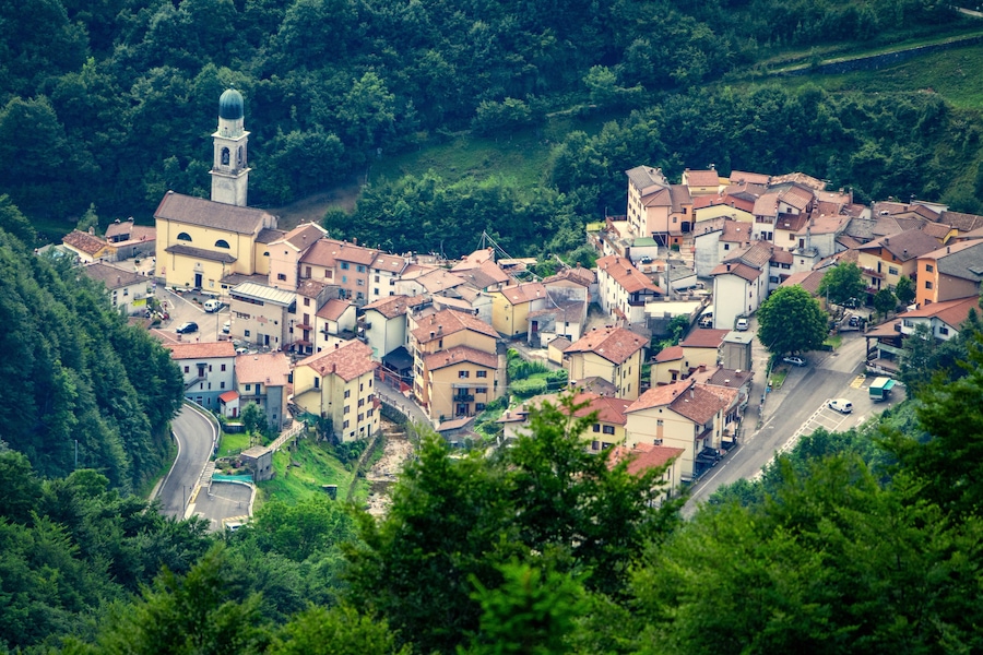village of Giazza near Verona, Italy