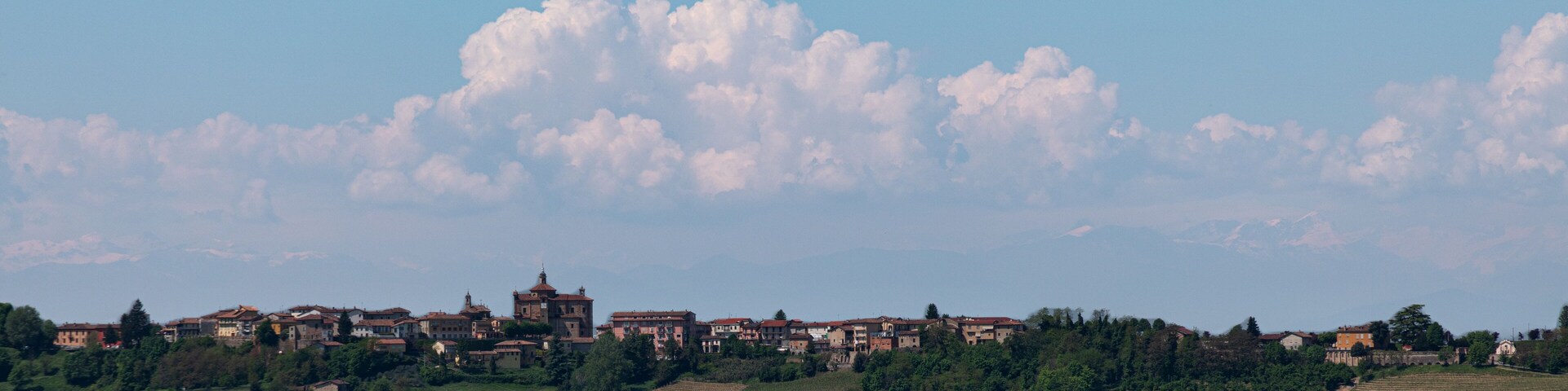 Monforte d Alba a historic village in Italy