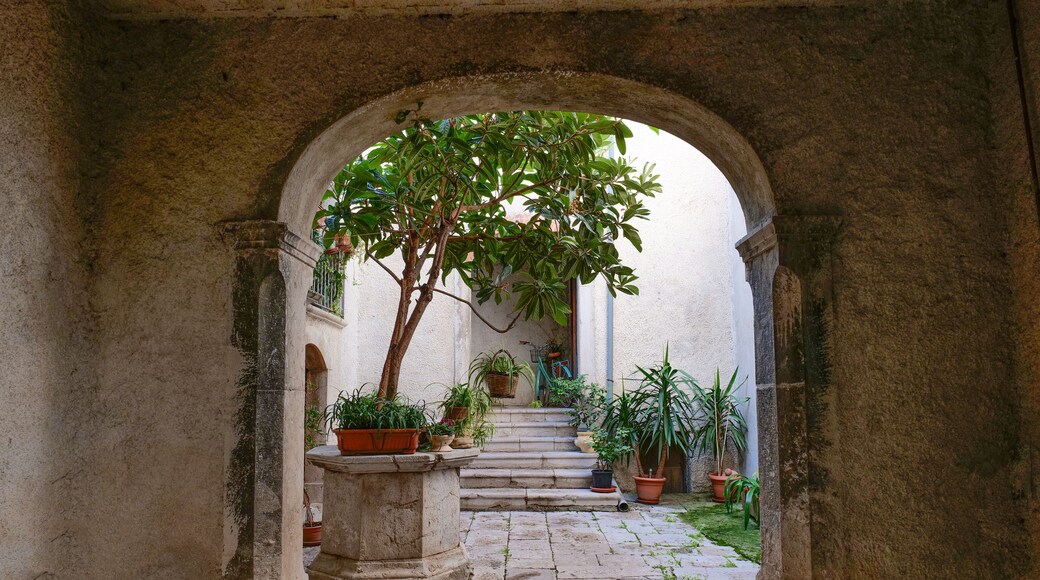 The entrance of an old house in Corleto Monforte, a small town in the province of Salerno, Italy.