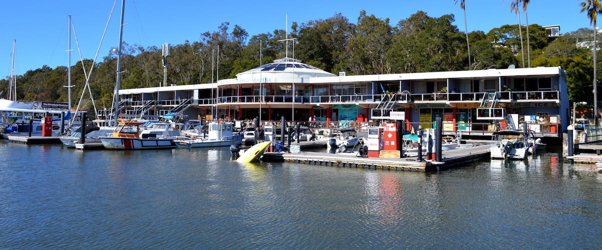 The Hawkesbury Marina.  A very pretty spot visit for the day.  Restaurants (seafood particularly) small boutique stores and boat hire is all available here.  
Why not hire a houseboat for a few nights or jump on the ferry or even take a unique trip with the Riverboat postman and head down the river and check out some of the isolated Island homes.  
You may have heard or seen the movie 'Oyster Farmer'  This is around where it was filmed. 
Fantastic place for fresh fish (flathead is a favourite) oysters and chips.