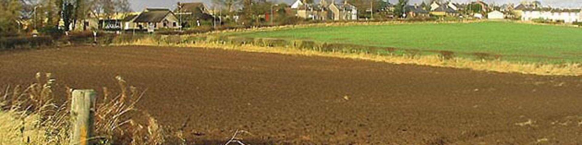 Farmland at Heiton Viewed from the A698 at the southern edge of the village.