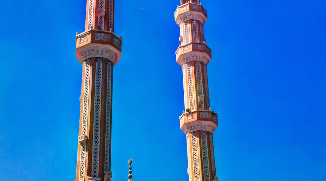 Exterior view to mosque and orphanage in Manfalout, Asyut Governorate, Egypt
