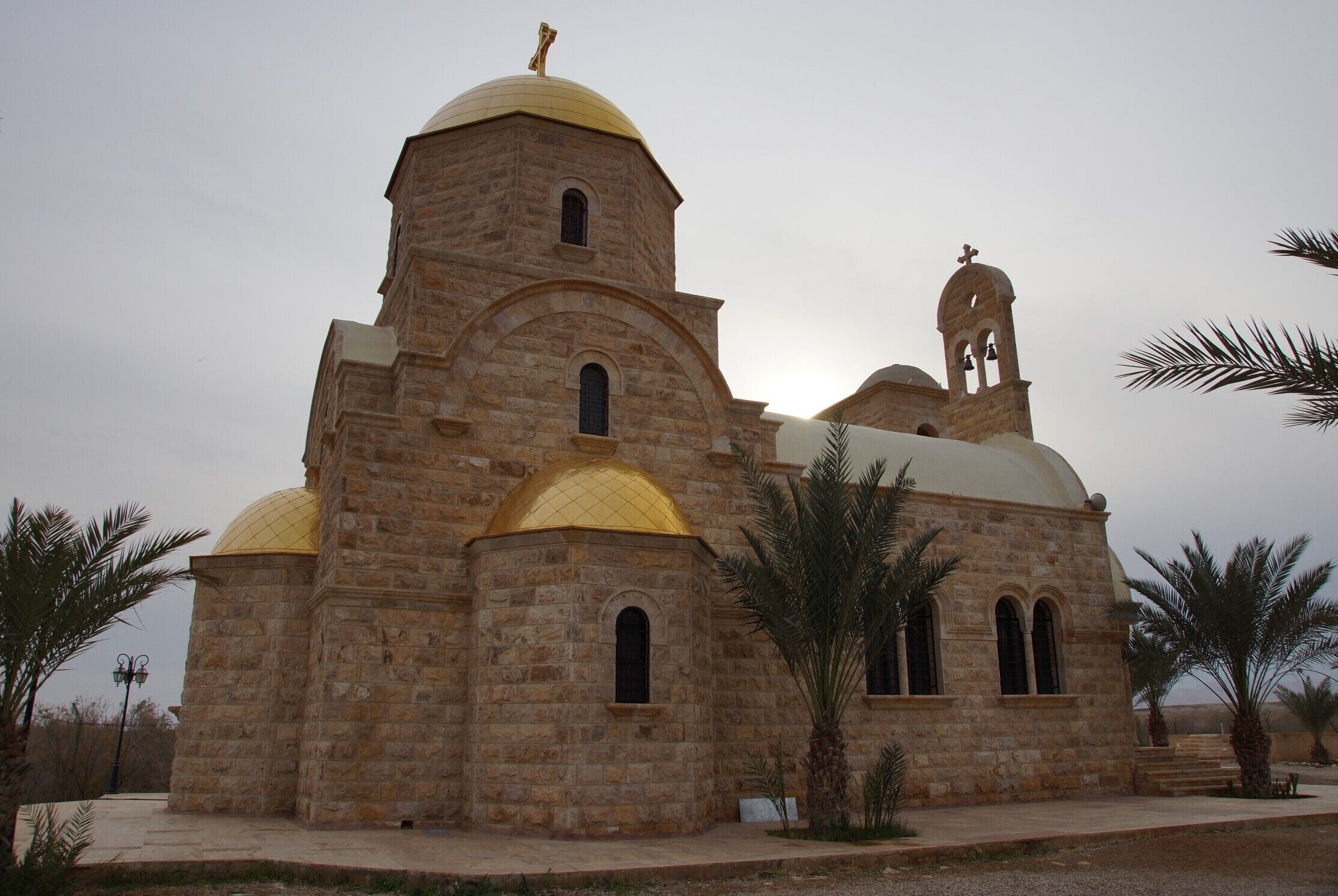 This is the Greek Orthodox Church at the Bethany Site.  Jordan has given parcels of land to several different Christian denominations for the purpose of building churches.