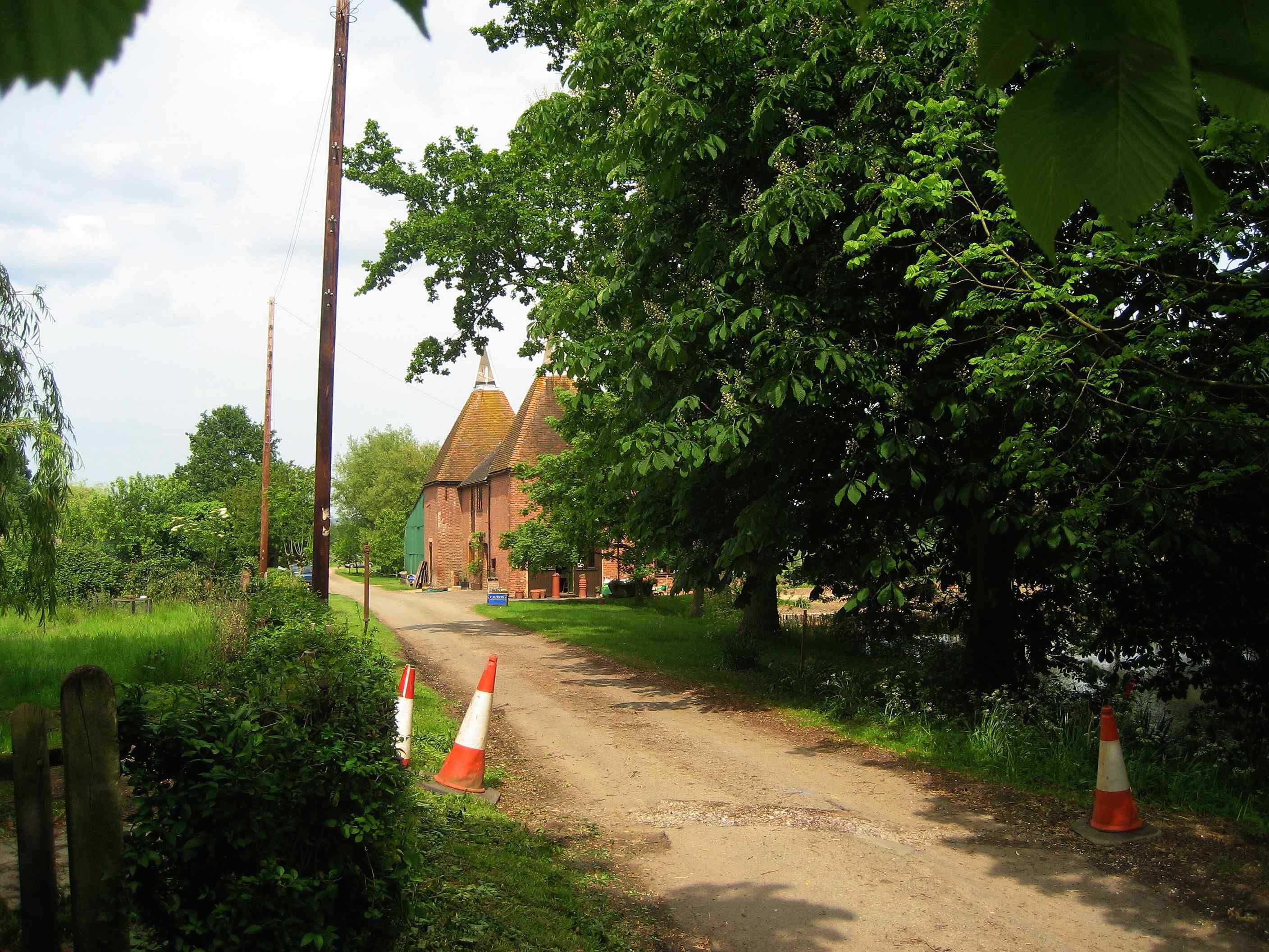 Bottom Oast House, Little Cheveney, Sheephurst Lane, Marden, Kent. Four square kiln oast house. Grade II listed http://www.imagesofengland.org.uk/details/default.aspx?id=174683 Also see 1206273