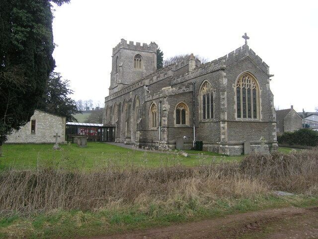 Parish church of St John the Baptist, Chilcompton, Somerset, seen from the east