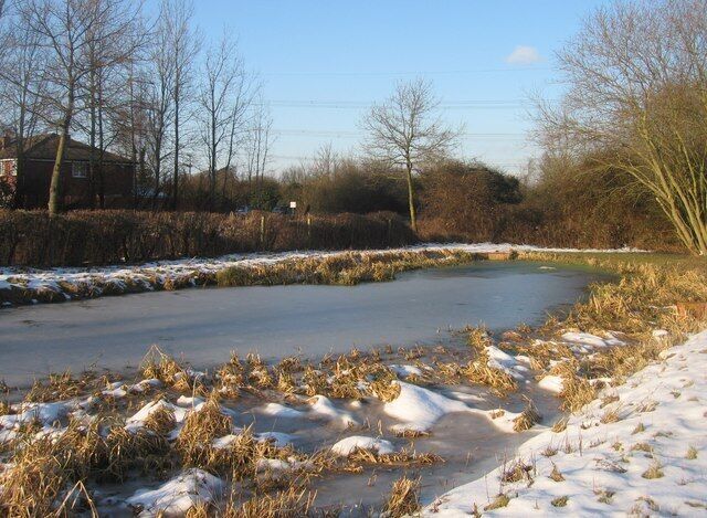 Frozen Pond Longbridge Mill car park.