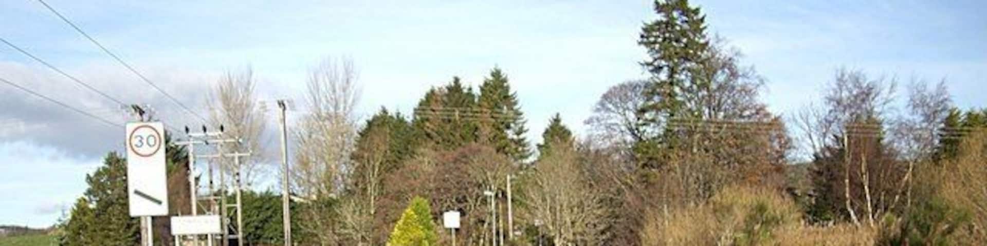 100m from Torphins On B993 to the south of the village.