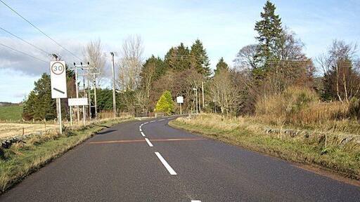 100m from Torphins On B993 to the south of the village.