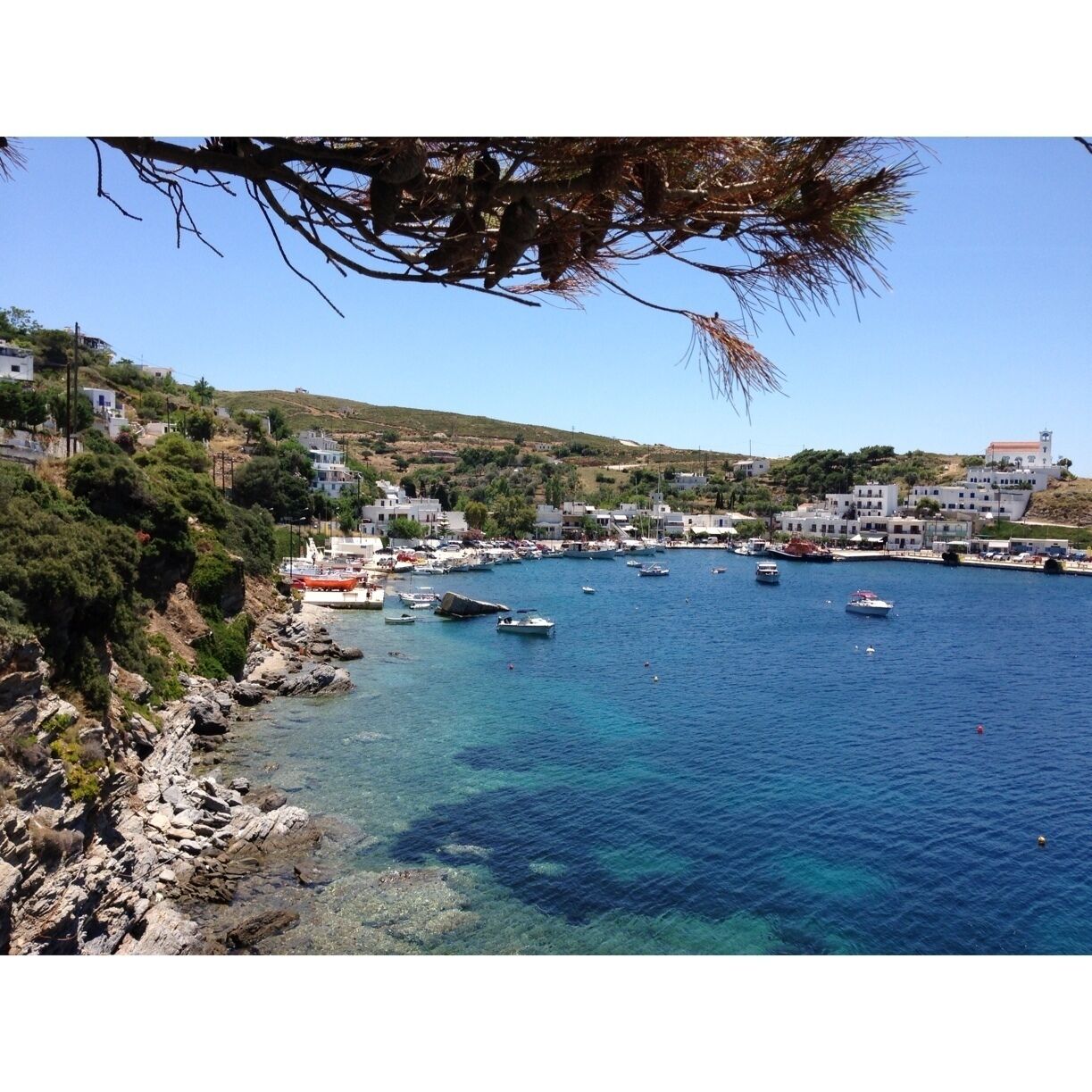 View from Kavos cafe 